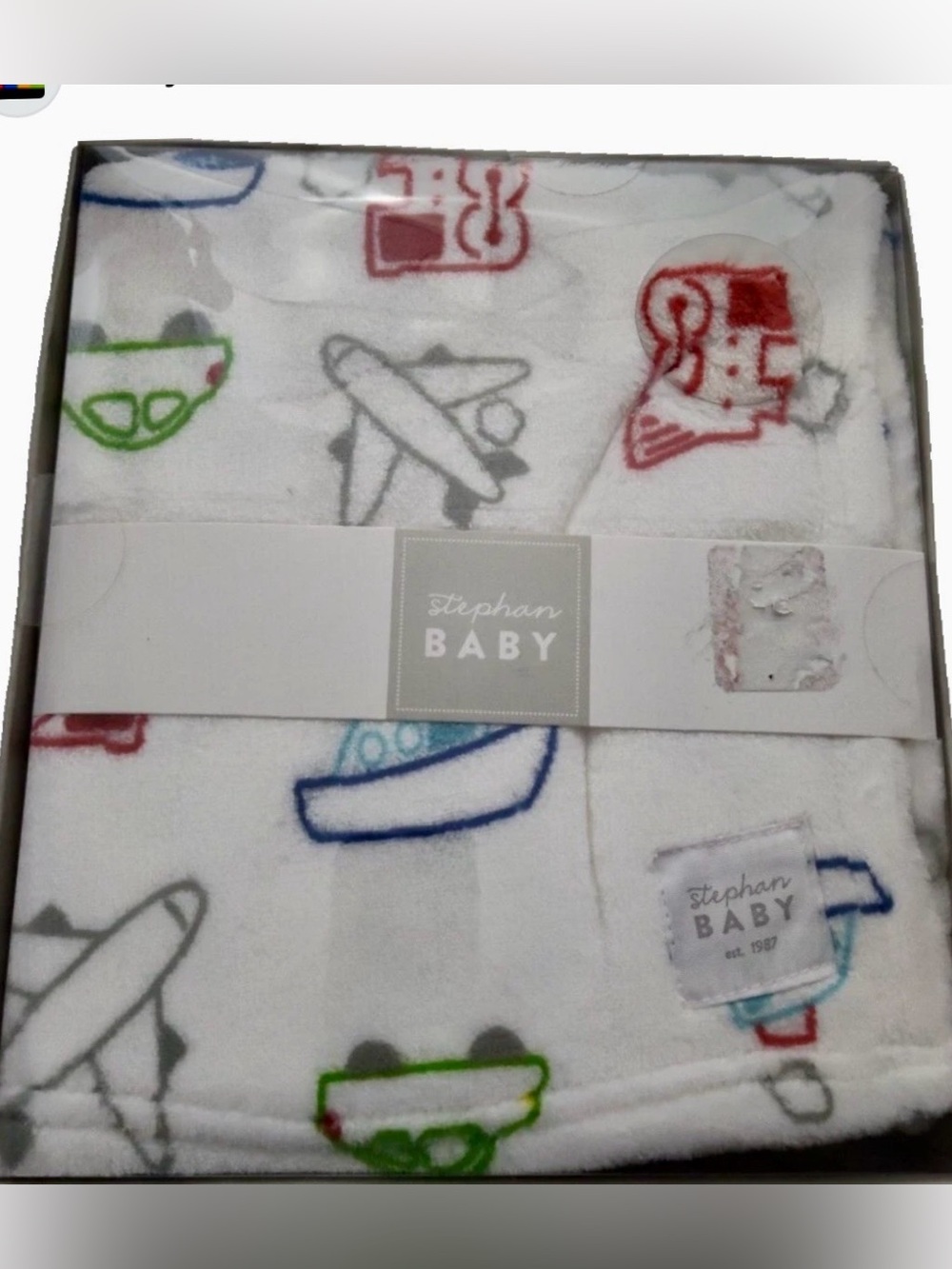 Stephan Baby.
Transportation Collection Snuggle Fleece Crib Blanket